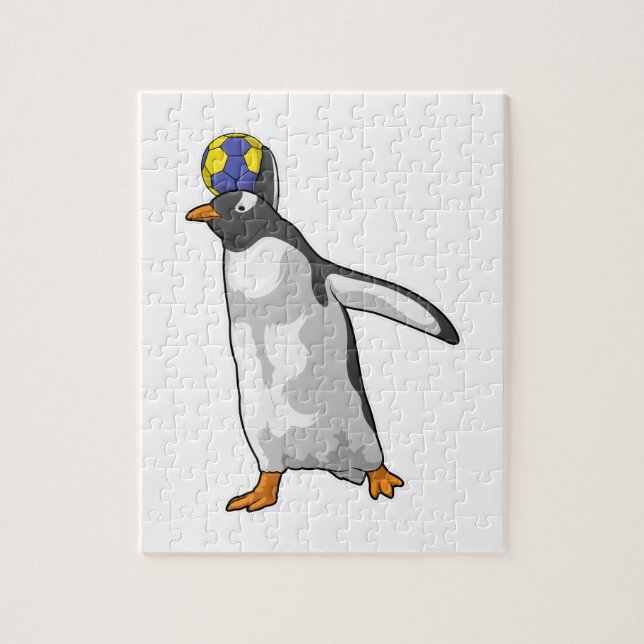 Penguin Handball player Handball Jigsaw Puzzle (Vertical)