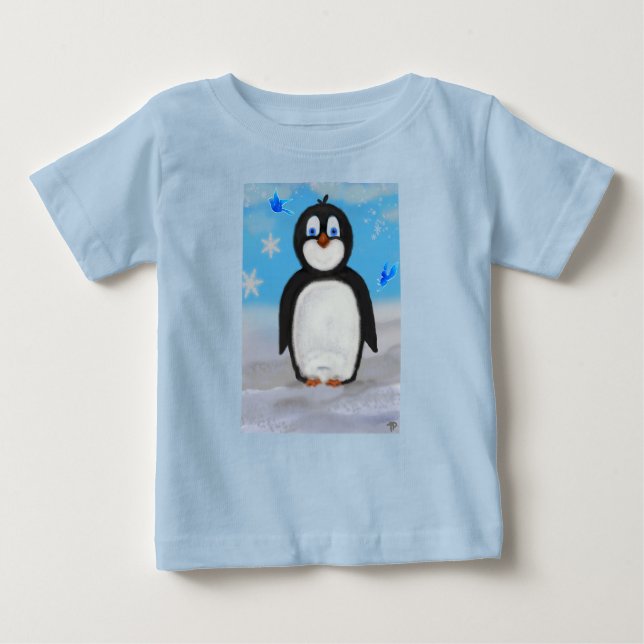 Penguin, Happy Baby T-Shirt (Front)