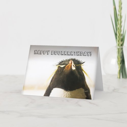 Penguin Happy Birthday Card