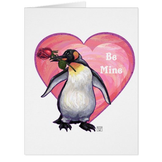 Penguin Heart Be Mine Cards (Front)