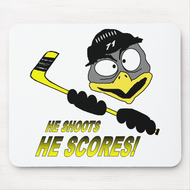Penguin Hockey Mousepad (Front)