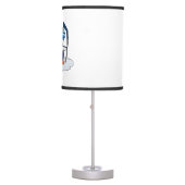 Penguin hockey player | choose background color table lamp (Front)
