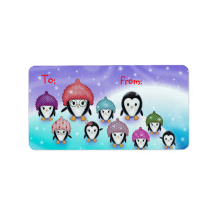 Penguin Holiday Gift Tags