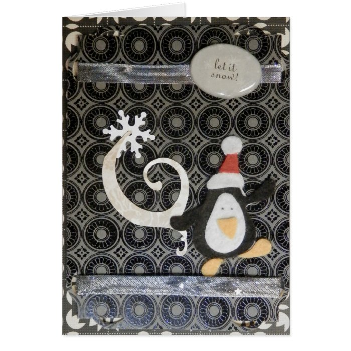 Penguin Holiday Greeting Card