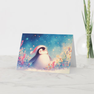 Penguin Holiday Spirit Card