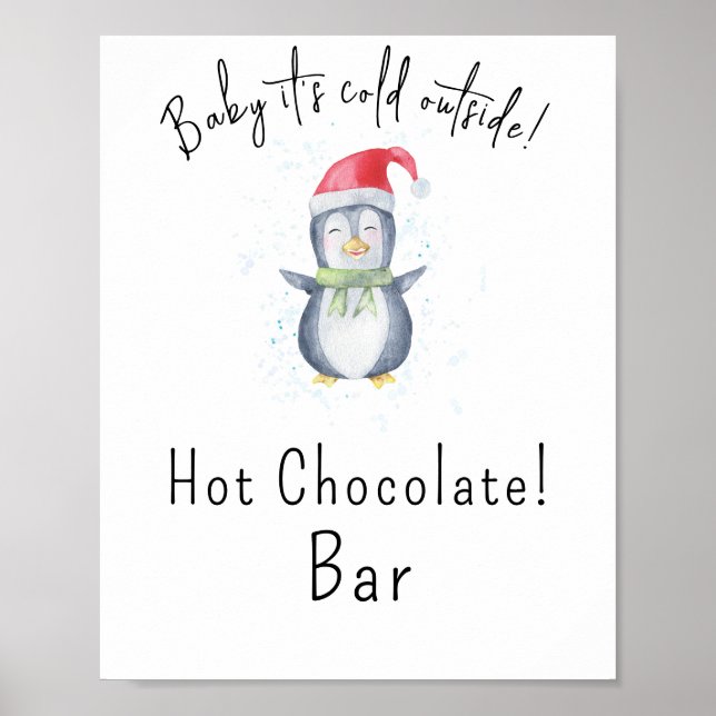 Penguin - Hot chocolate bar Poster (Front)