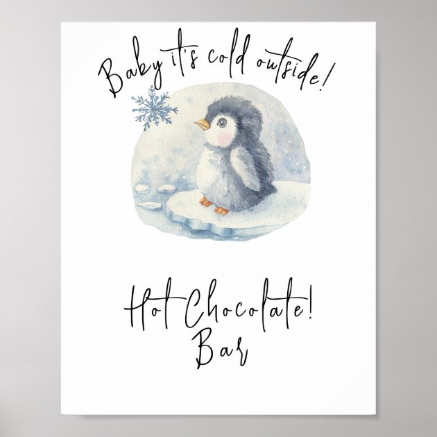 Penguin - Hot chocolate bar Poster