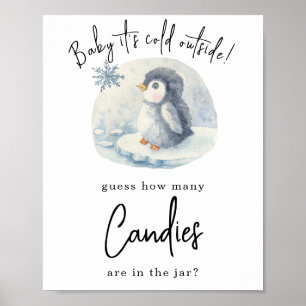 Penguin - How many candies Poster