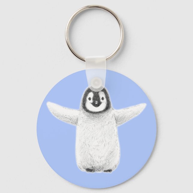 Penguin Hug Keychain (Front)