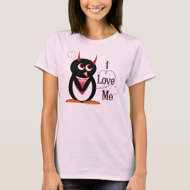 Penguin I LOVE ME T-Shirt (Front)