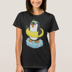 Penguin Ice floe Swimming Lifebuoy T-Shirt