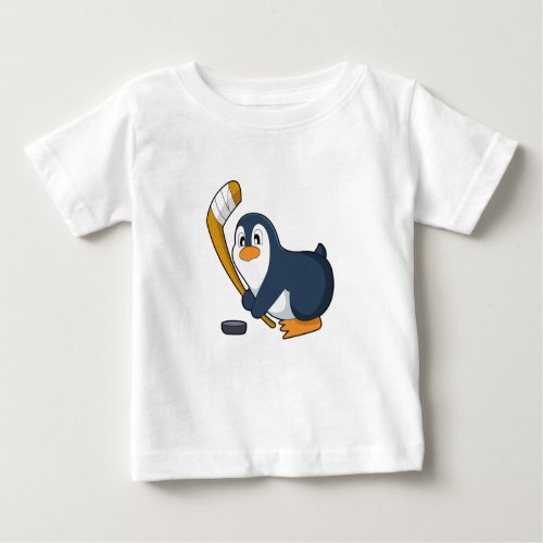 Penguin Ice hockey Ice hockey stick Baby T_Shirt