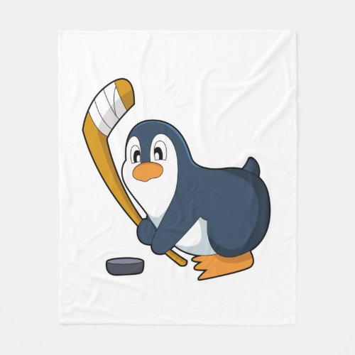 Penguin Ice hockey Ice hockey stick Fleece Blanket