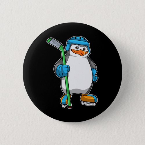 Penguin Ice Hockey Ice Hockey Stick Sports  Button