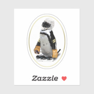 Penguin Ice Hockey Sports Sticker