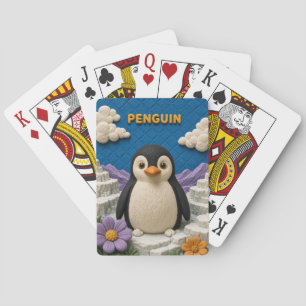 Penguin Ice Shelf Modern KlayKoo Poker Cards