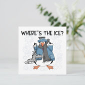 Penguin Ice Skating Tshirts and Gifts (Standing Front)