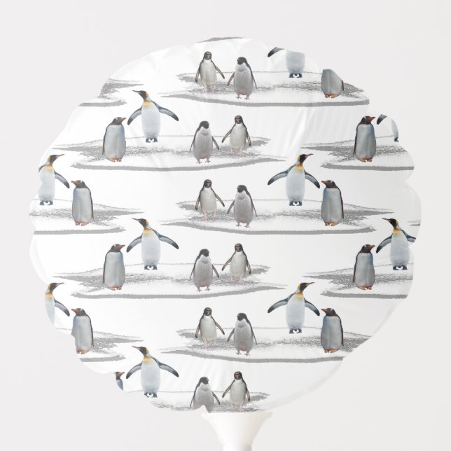 Penguin Iceberg Party Balloon (choose colour) (Front)