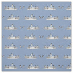 Penguin Iceberg Party Fabric (Light Blue)