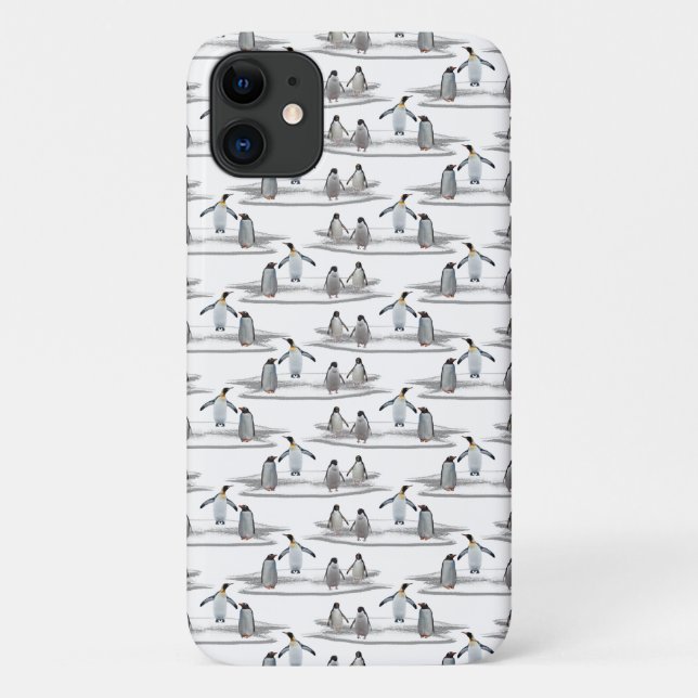 Penguin Iceberg Party iPhone 11 Case (Back)