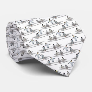 Penguin Iceberg Party Tie Double Sided Design