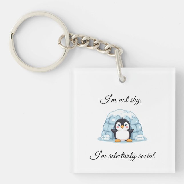 Penguin & Igloo Keychain (Front)