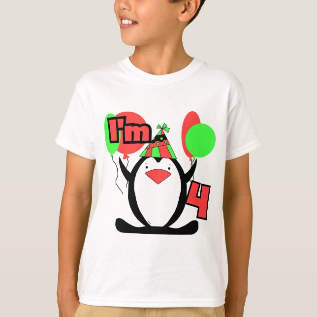 Penguin I'm 4 Tshirts and Gifts (Front)