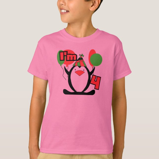Penguin I'm 4 Tshirts and Gifts (Front)
