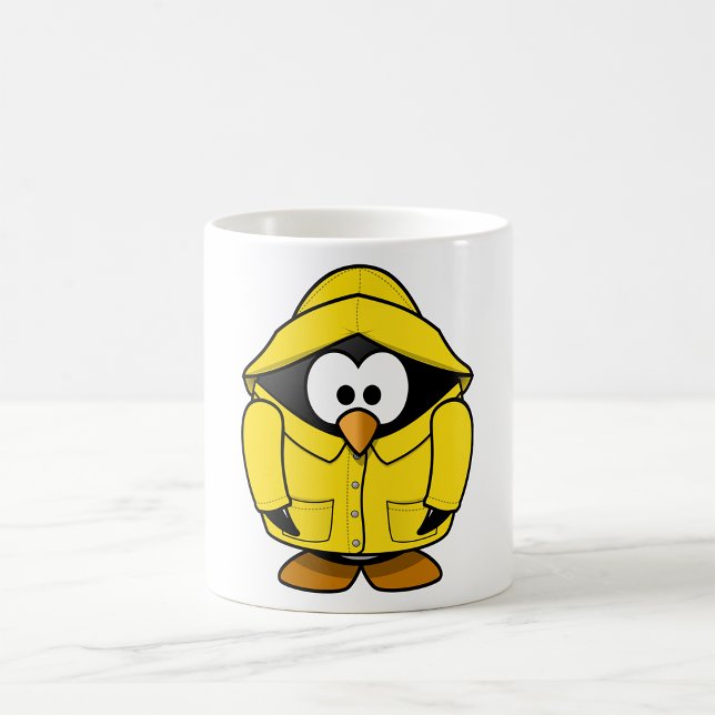 Penguin In A Raincoat Mug (Creator Uploaded)