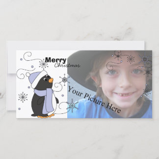 Penguin in Awe Holiday Card