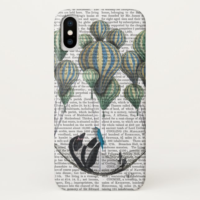 Penguin in Hammock Balloon Case-Mate iPhone Case (Back)