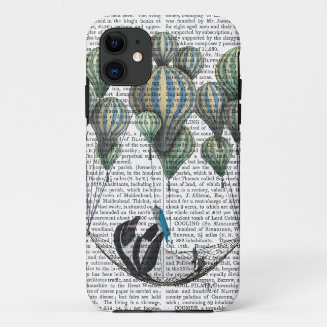 Penguin in Hammock Balloon Case-Mate iPhone Case (Back)
