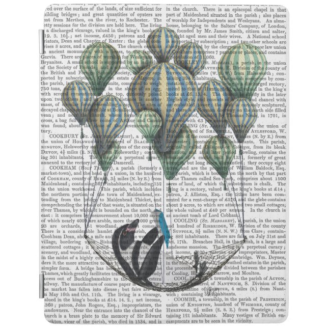Penguin in Hammock Balloon iPad Air Cover (Front)