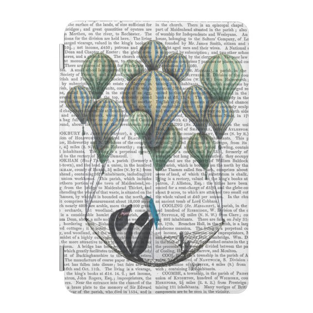 Penguin in Hammock Balloon iPad Mini Cover (Front)