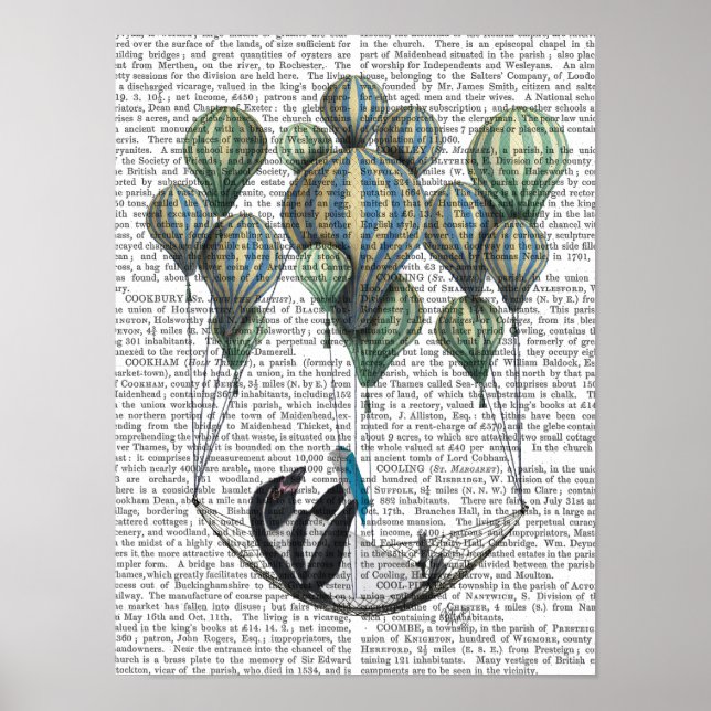 Penguin in Hammock Balloon Poster (Front)