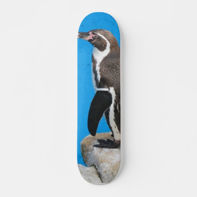 Penguin In Harewood Park Skateboard Deck (Front)
