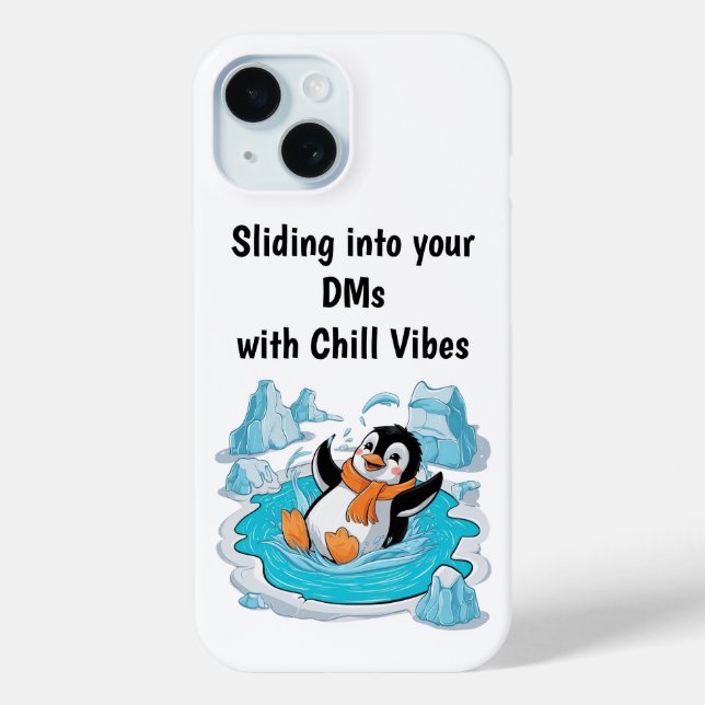 Penguin in Ice Phone Case (Back)
