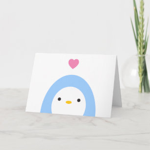 Penguin in Love Greeting Card