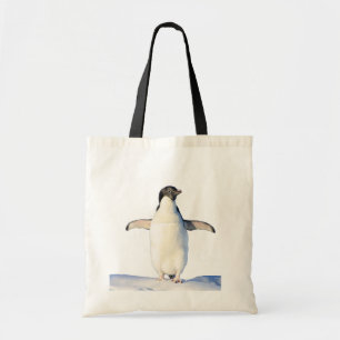 Penguin in Snow Tote Bag