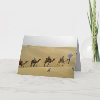 Penguin in the Desert Card