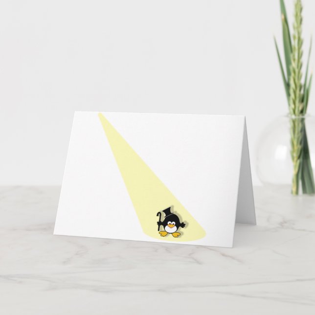 Penguin in the Spotlight Card (Front)