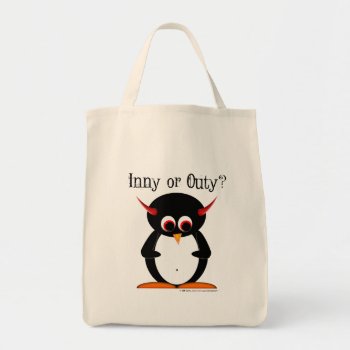 Penguin Inny Or Outy Bag by audrart at Zazzle