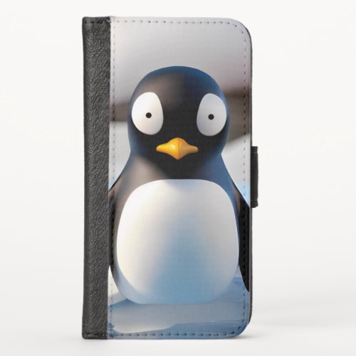Penguin iPhone X Wallet Case