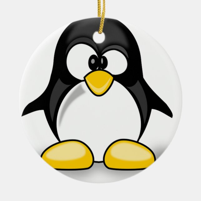 Penguin items ceramic ornament (Front)