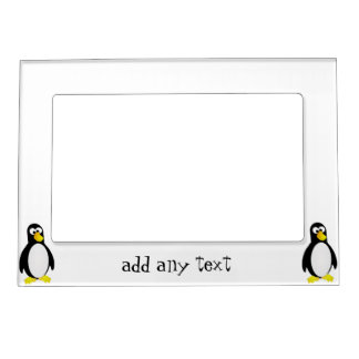Penguin Just Add Text Magnetic Photo Frame