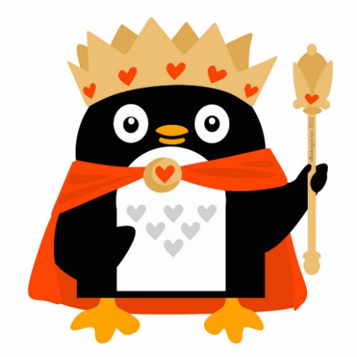 Penguin King Cutout