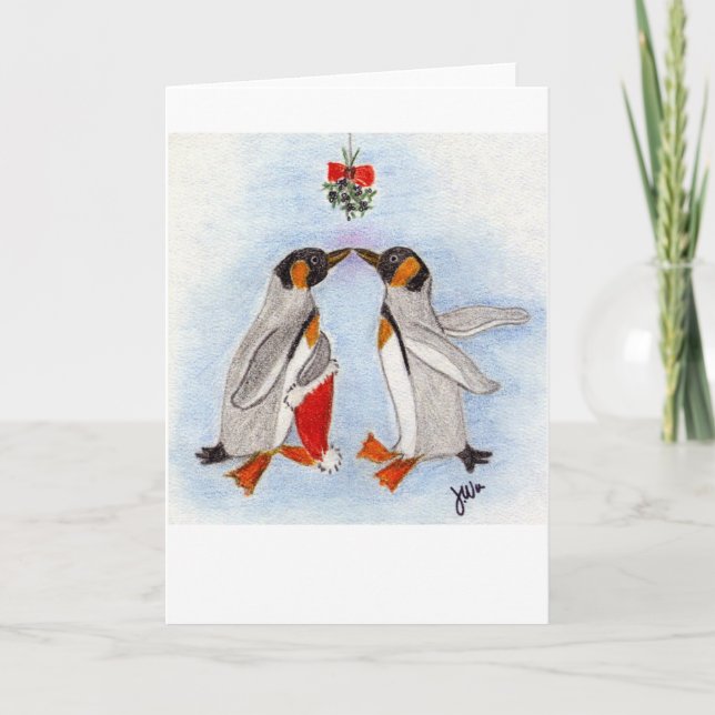 Penguin Kiss card (Front)
