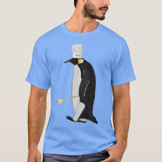 Penguin Kitchen Chef Hat Cooking Funny Bird  T-Shirt