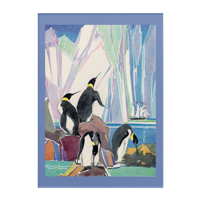 penguin land acrylic print (Front)