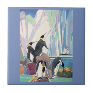 penguin land ceramic tile
